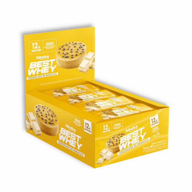 BEST WHEY BAR CHEESECAKE MARACUJA 12G C/12